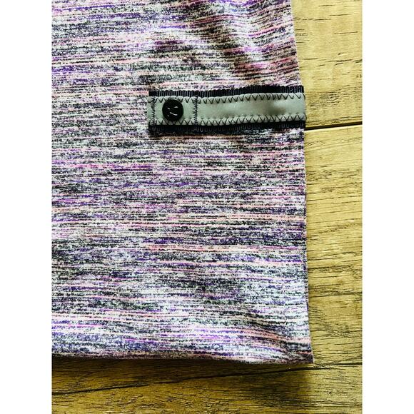 Lululemon athletica Vinyasa Scarf Infinity Purple Snap Stripe Stretch - Picture 2 of 3